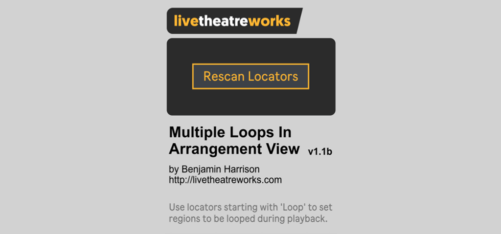 Image of the Multiple Loops In Arrangement View plugin interface.
